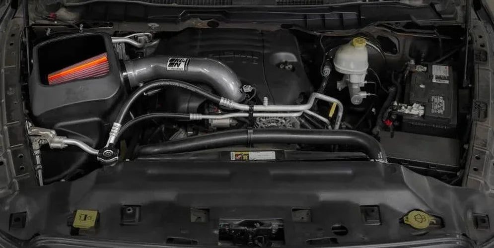 K&N RAM 1500 V6 3.6L NextGen Aluminum Cold Air Intake - Back View