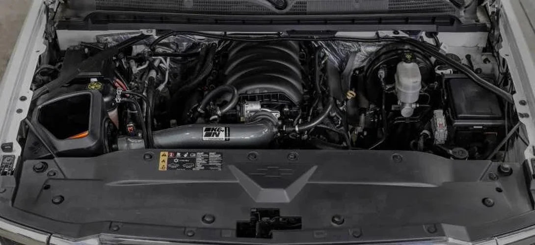 K&N Chevy/GMC 1500 V8 5.3L/6.2L NextGen Aluminum Cold Air Intake - Side View