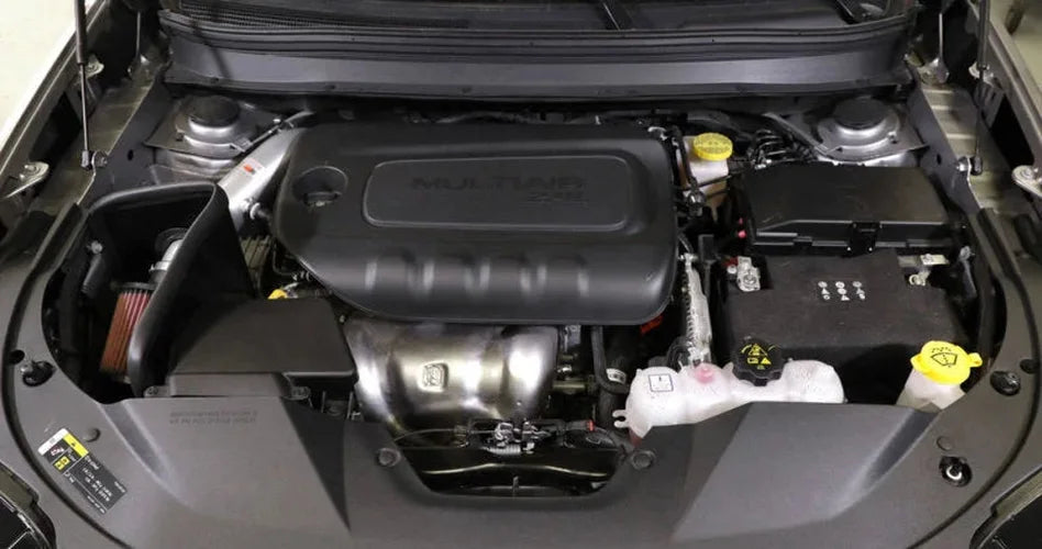K&N 19-20 Jeep Cherokee L4-2.4L Performance Air Intake Kit - Back View