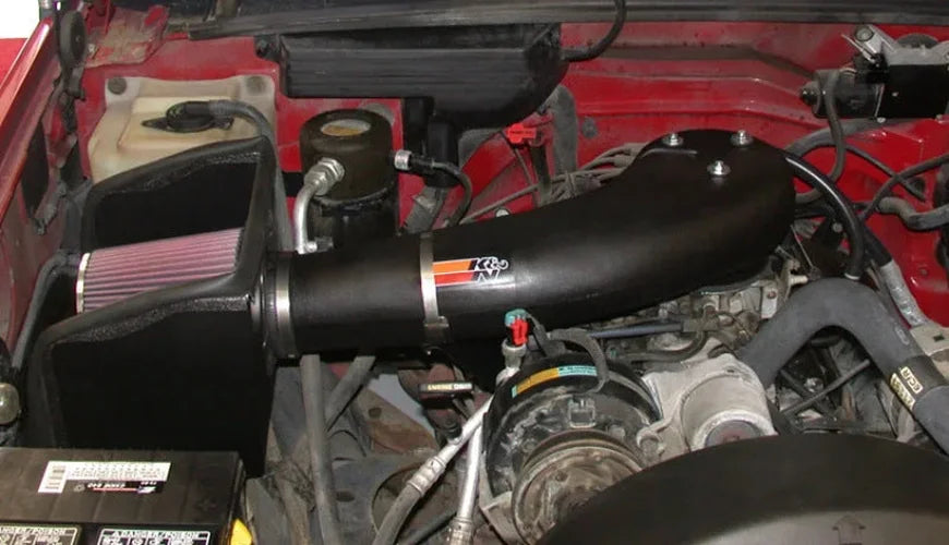 K&N 88-95 Chevy C/K Pick Up V8-5.7L Performance Intake Kit - Side View
