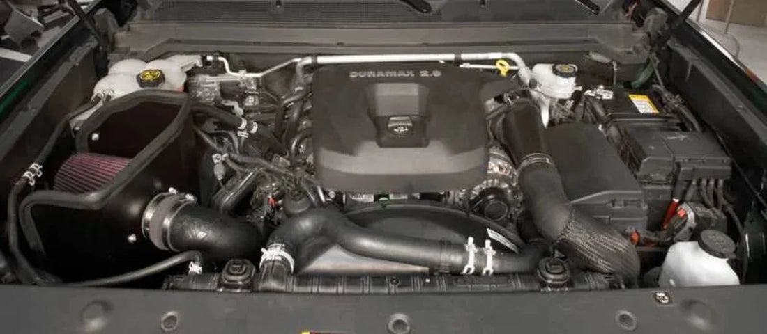 K&N 16-19 Chevrolet Colorado L4-2.8L DSL Performance Intake Kit - Back View