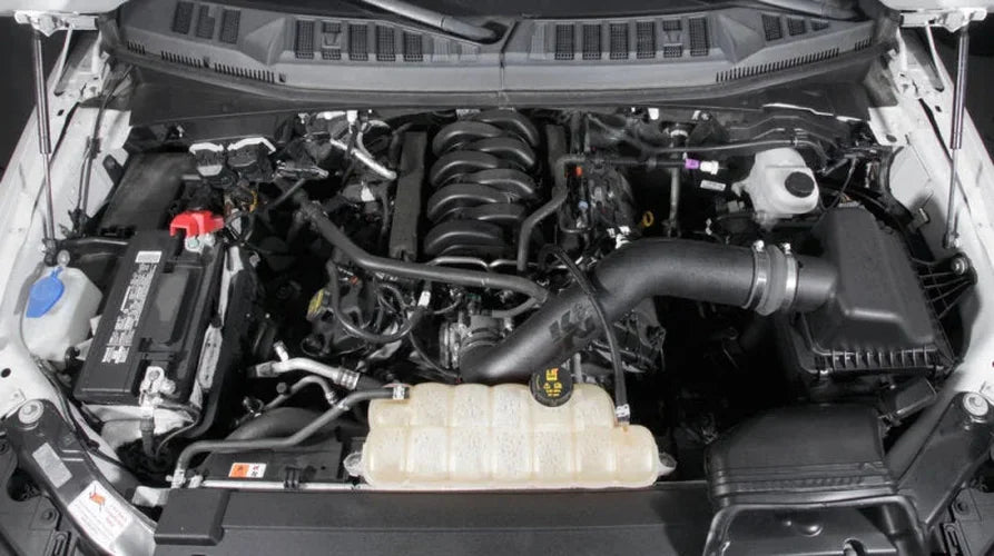 K&N 18-19 Ford F150 V8-5.0L Performance Intake Kit - Back View