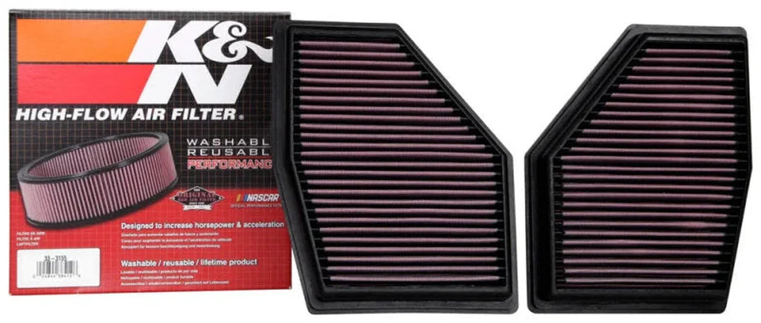 K&N 2020 BMW M550i 4.4L V8 Replacement Air Filter (2 Per Box) - Additional View 6