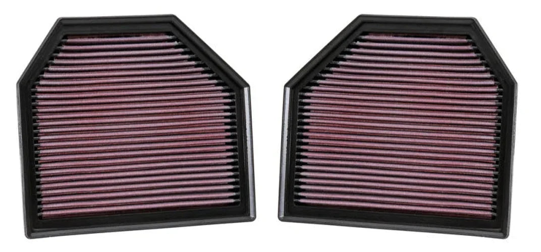 K&N Replacement Air Filter for 11-14 BMW M5/M6 4.4L V8 / 2015 M4/M3 3.0L I6  (2 per box) - Side View