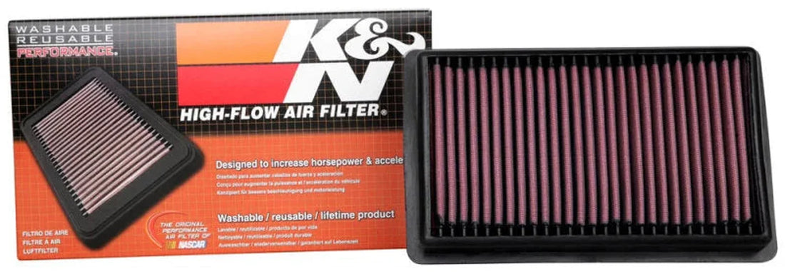 K&N 2020 Jeep Wrangler V6-3.0L DSL Replacement Air Filter - Back View