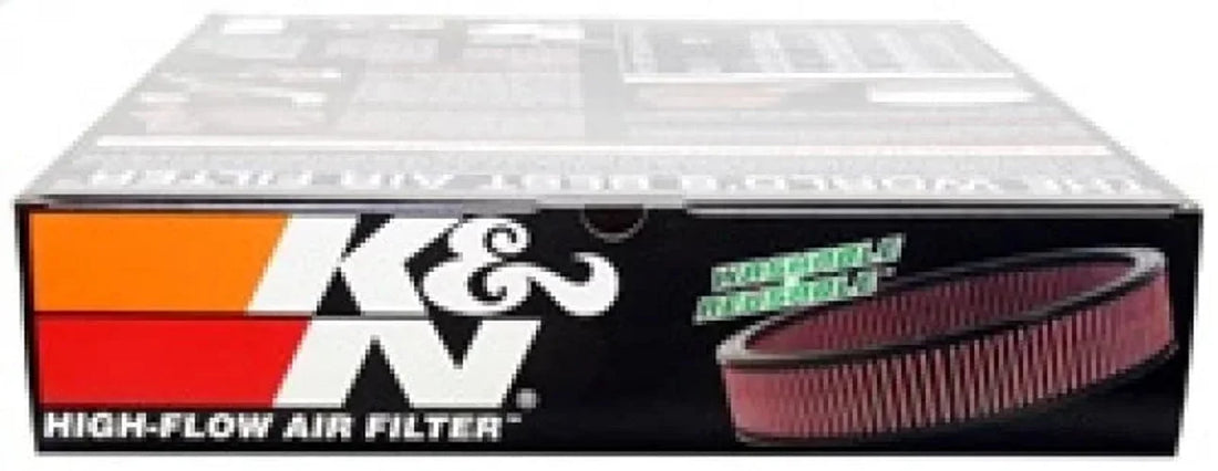 K&N Replacement Air Filter GM CARS & TRUCKS, V8, 1966-84 - Back View