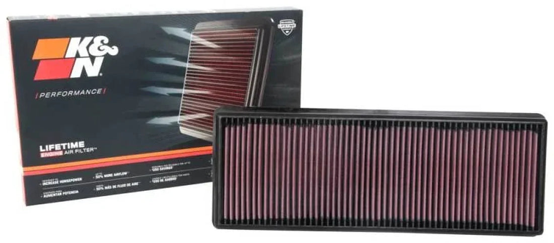 K&N 18-21 Chevrolet Express 2500 4.3L V6 Replacement Air Filter - Back View