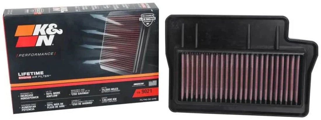 K&N Yamaha MT-09 890 2021 Replacement Air Filter - Back View