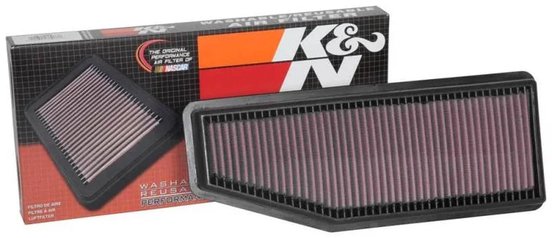 K&N 2019 Jeep Cherokee L4-2.0L F/I Turbo Replacement Drop In Air Filter - Installation View