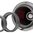 Load image into Gallery viewer, K&amp;N Universal Air Filter Chrome Round Tapered Red - 4in Flange ID x 1.125in Flange Length x 5.5in H - Additional View 12