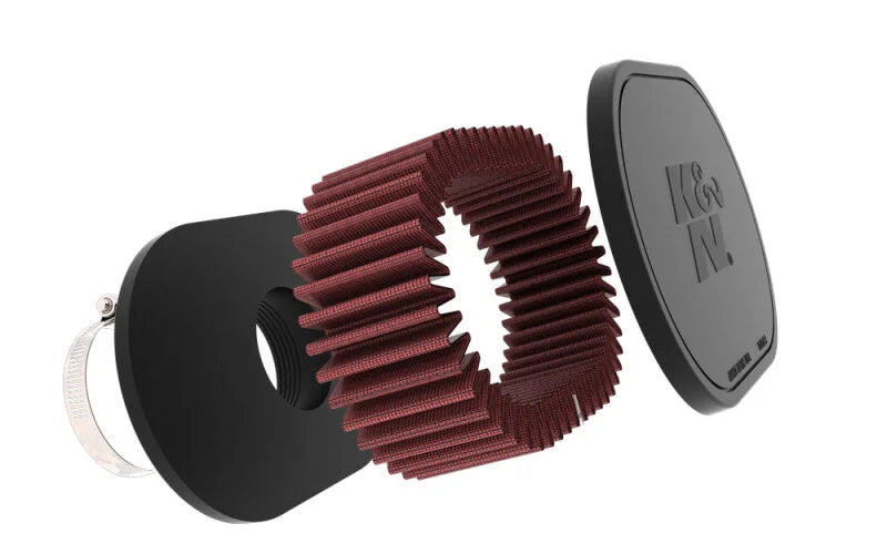 K&N Engineering Universal Clamp-On Air Filter - Installation View