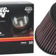 Load image into Gallery viewer, K&amp;N Universal Clamp-On Air Filter 3-15/16in FLG / 5-1/2in B / 4-1/2in T / 6in H - Back View