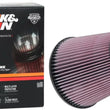 Load image into Gallery viewer, K&amp;N Universal Clamp-On Air Filter 3-7/8in FLG / 7-1/2in B / 5in T / 7in H - Installation View