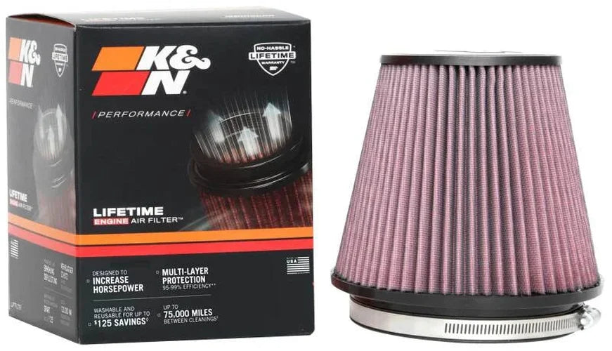 K&N Universal Clamp-On Air Filter 6in FLG / 7-1/2in B / 5in T / 6-1/2in H - Additional View 8