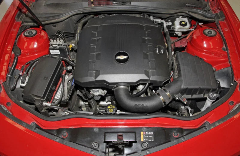 K&N FIPK 10-14 Chevy Camaro V6 3.6L Performance Intake Kit - Side View
