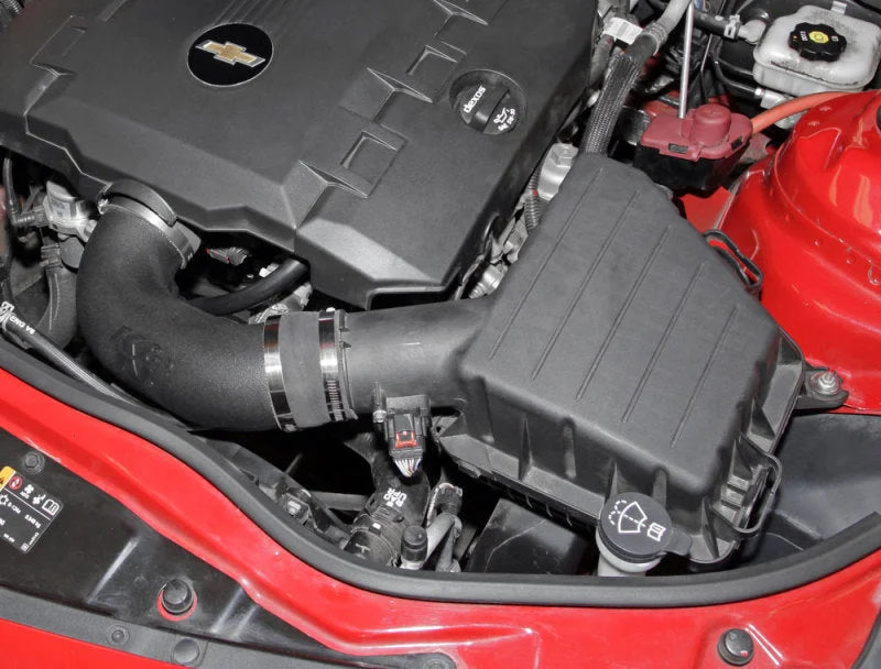 K&N FIPK 10-14 Chevy Camaro V6 3.6L Performance Intake Kit - Back View
