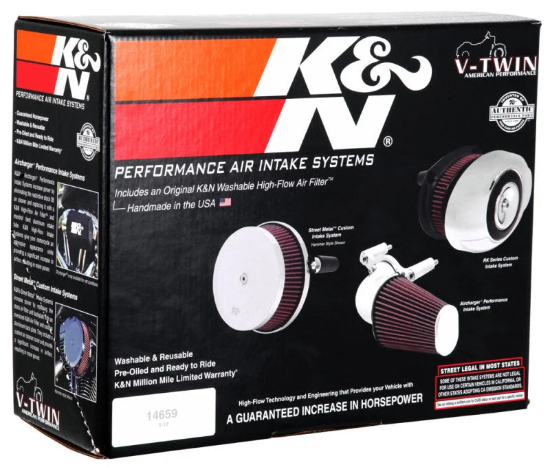 K&N FIPK H/D Touring Models 2017-2018 BLACK Performance Air Intake System - Additional View 6