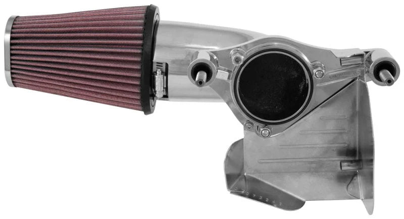 K&N FIPK H/D Touring Models 2017 Chrome Performance Air Intake System - Side View