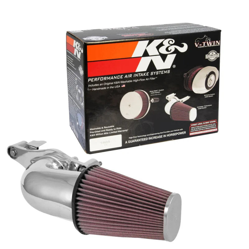 K&N FIPK H/D Touring Models 2017 Chrome Performance Air Intake System - Additional View 9