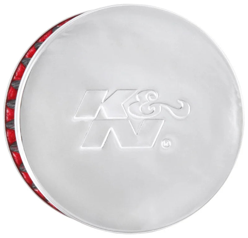 K&N Filter 1in Vent  3in Diameter 2in Height - Back View