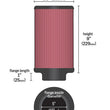 Load image into Gallery viewer, K&amp;N Filter 2 1/4inch 10 Degree Flange 16 1/4inch x 4inch - 4 1/2inch Height - Main Product View