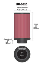 Load image into Gallery viewer, K&amp;N Filter 2 1/4inch 10 Degree Flange 16 1/4inch x 4inch - 4 1/2inch Height - Main Product View