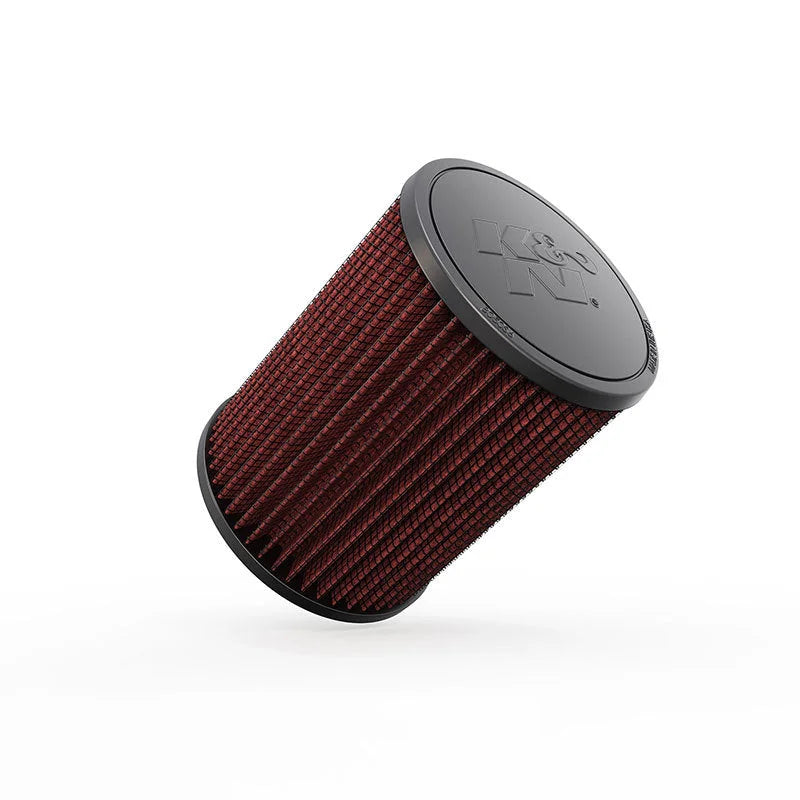 K&N Filter 3 inch Flange 5 inch OD 6 1/2 inch Height - Side View