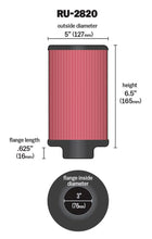 Load image into Gallery viewer, K&amp;N Filter 3 inch Flange 5 inch OD 6 1/2 inch Height - Additional View 9