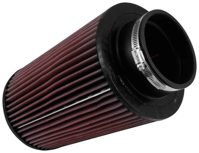 K&N Filter 4 inch Flange 6 3/4 inch OD Base 5 7/8 inch OD Top 9 1/2 inch Height - Side View