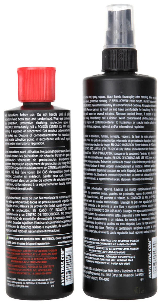 K&N Filter Cleaning Kit - Back View