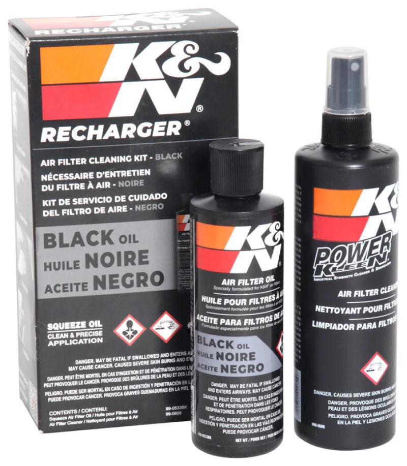 K&N Filter Cleaning Kit - Squeeze Black - Side View