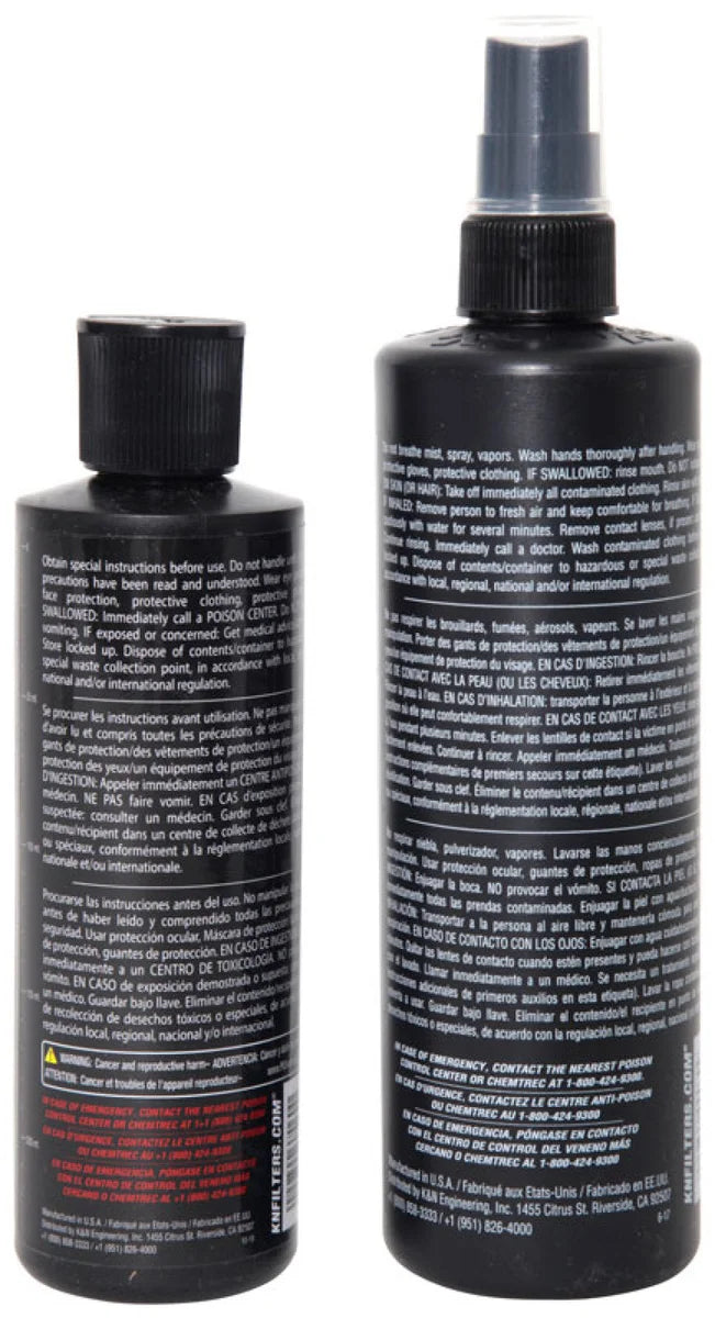 K&N Filter Cleaning Kit - Squeeze Black - Back View