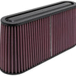 Load image into Gallery viewer, K&amp;N Filter Univ Air Filter Carbon Fiber Top/Base Oval FLG 12x3-1/2in B / 11x2-1/2in T / 5-3/4in H