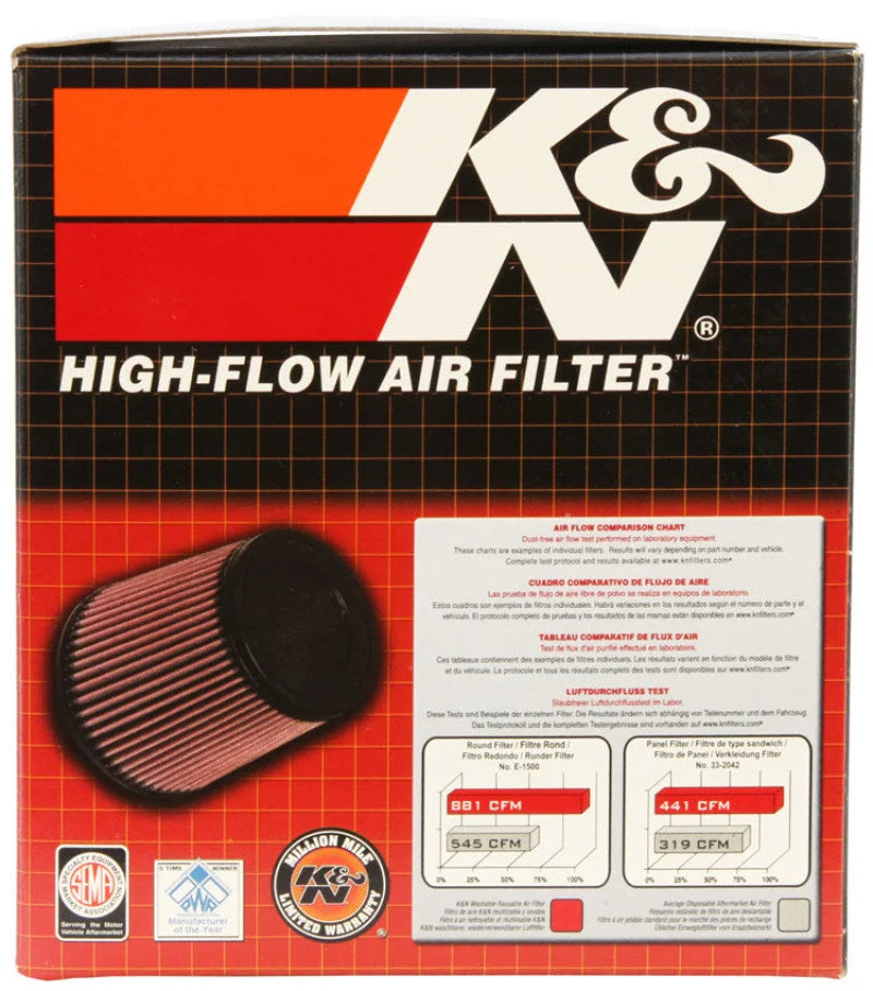 K&N Filter Universal Round Air Filter 6.25in. Outer Diameter - Installation View