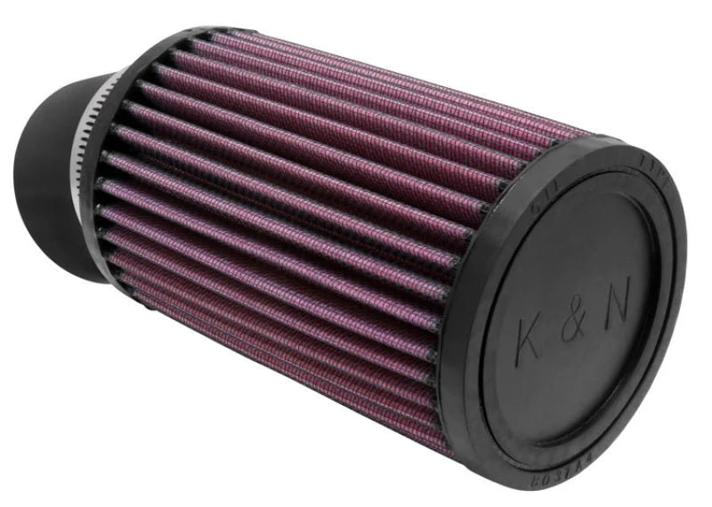 K&N Filter Universal Rubber Filter 2 7/16 inch 20 Degree Flange 3 3/4 inch OD 6 inch Height - Main Product View