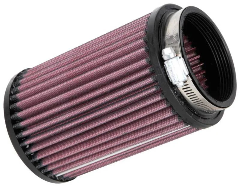 K&N Filter Universal Rubber Filter 2 7/8 inch Flange 4 inch OD 6 inch Height - Side View