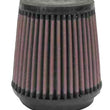 Load image into Gallery viewer, K&amp;N Filter Universal Rubber Filter 3 1/2 inch Flange 4 5/8 inch Base 3 1/2 inch Top 4 1/2 inch Heigh - Side View