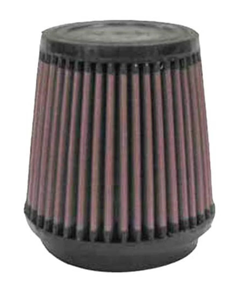 K&N Filter Universal Rubber Filter 3 1/2 inch Flange 4 5/8 inch Base 3 1/2 inch Top 4 1/2 inch Heigh - Side View