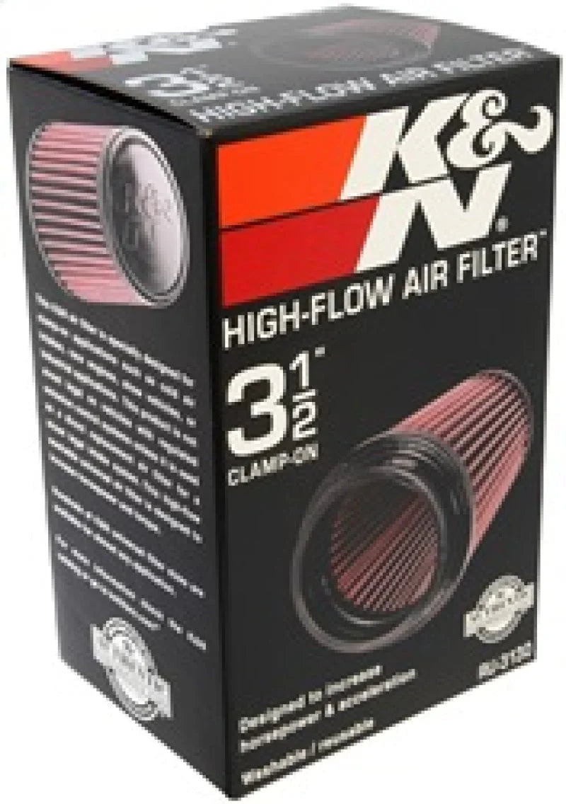 K&N Filter Universal Rubber Filter 3 1/2 inch Flange 4 5/8 inch Base 3 1/2 inch Top 7 inch Height - Additional View 5