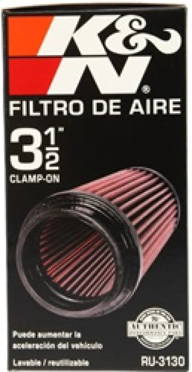 K&N Filter Universal Rubber Filter 3 1/2 inch Flange 4 5/8 inch Base 3 1/2 inch Top 7 inch Height - Additional View 7