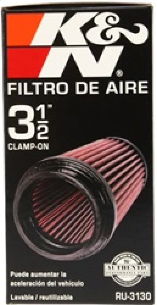 K&N Filter Universal Rubber Filter 3 1/2 inch Flange 4 5/8 inch Base 3 1/2 inch Top 7 inch Height - Additional View 7