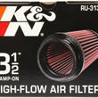 Load image into Gallery viewer, K&amp;N Filter Universal Rubber Filter 3 1/2 inch Flange 4 5/8 inch Base 3 1/2 inch Top 7 inch Height - Additional View 11