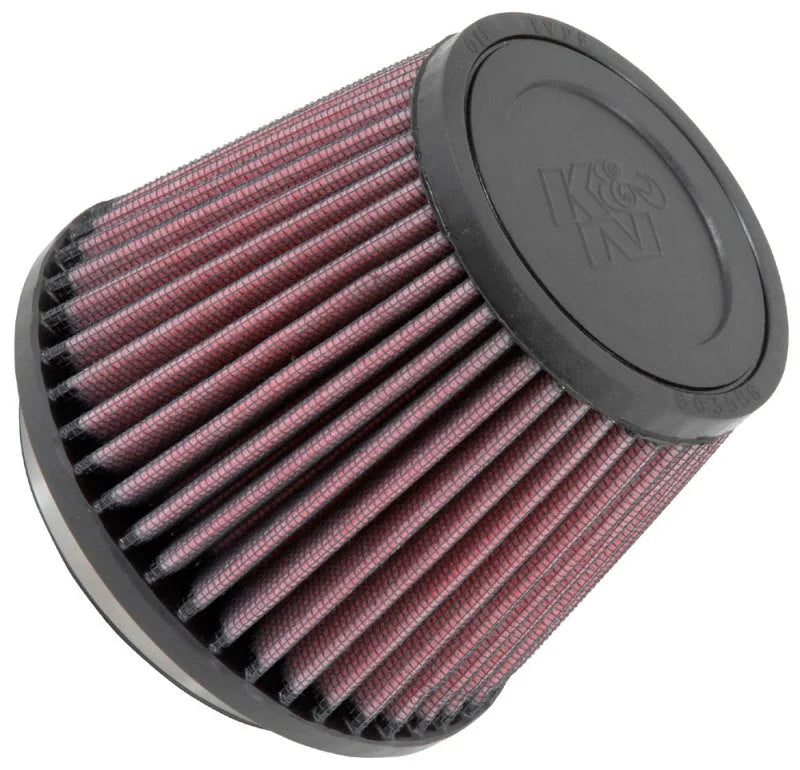 K&N Filter Universal Rubber Filter 3 1/2 inch Flange 5 inch Base 3 1/2 inch Top 4 inch Height - Side View