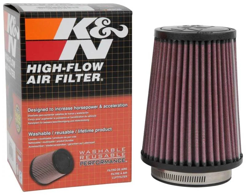 K&N Filter Universal Rubber Filter 3  Flange 4 1/2 Base inch 3 1/2 inch Top 5 3/4 inch Height - Additional View 11