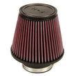 Load image into Gallery viewer, K&amp;N Filter Universal Rubber Filter 3 Inch Flange 6 inch Base 4 inch Top 5 inch Height - Side View