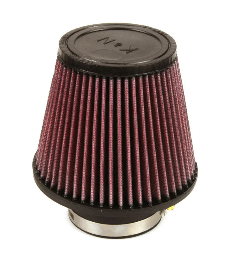 K&N Filter Universal Rubber Filter 3 Inch Flange 6 inch Base 4 inch Top 5 inch Height - Side View