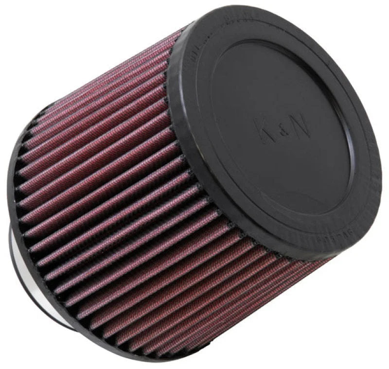K&N Filter Universal Rubber Filter 3in Flange ID 6in Base OD 5.125in Top OD 5in Height - Main Product View
