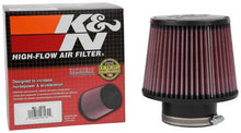 Load image into Gallery viewer, K&amp;N Filter Universal Rubber Filter 3in Flange ID 6in Base OD 5.125in Top OD 5in Height - Side View