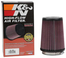 Load image into Gallery viewer, K&amp;N Filter Universal Rubber Filter 4 inch Flange 5 3/8 inch Base 4 3/8 inch Top 7 inch Height - Additional View 9