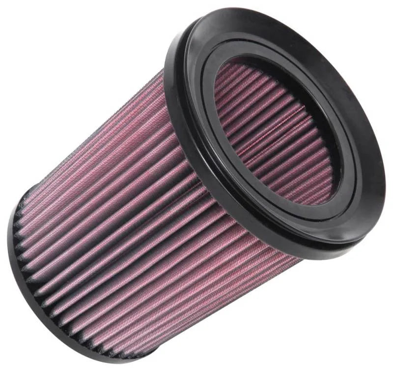 K&N Filter Universal Rubber Filter 4in Flg 6 17/32in OD 8 21/32in H - Side View